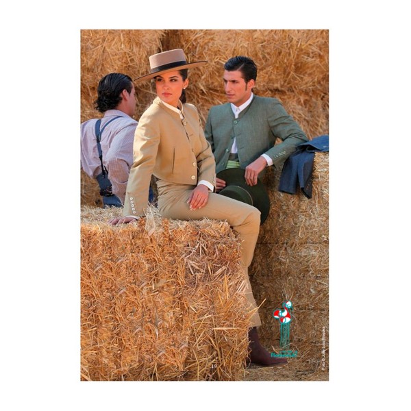 Traje campero lycra beige tostado