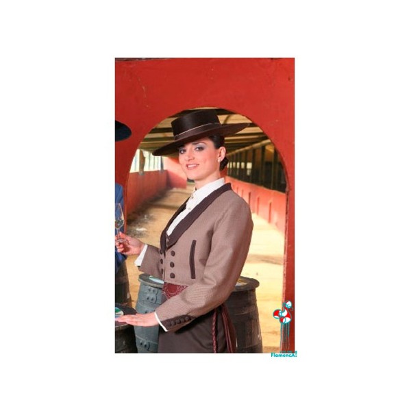 Traje paseo triana ojo perdiz marrón