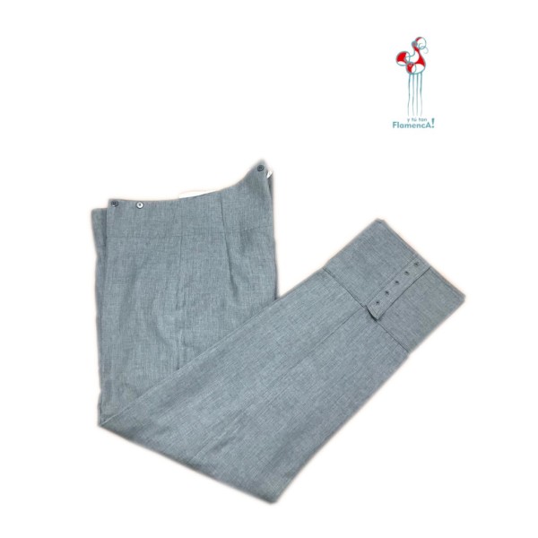 CALZONA CAMPERA FORRADA CON CAIRELES GRIS TALLA 48