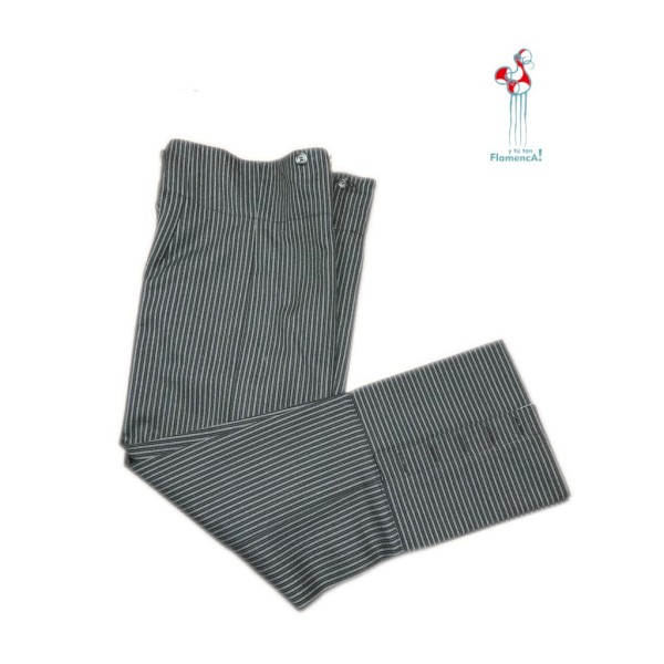 CALZONA CAMPERA RAYAS MARRÓN BLANCO TALLA 38