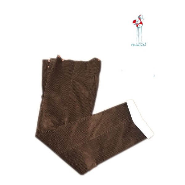 CALZONA CAMPERA CON VUELTA BLANCA TALLA 46