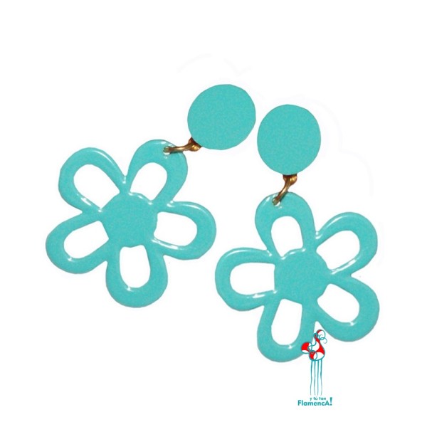 Pendientes de flamenca infantil en varios colores