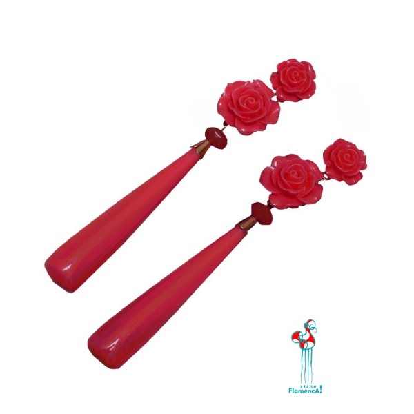 Pendientes de flamenca en varios colores