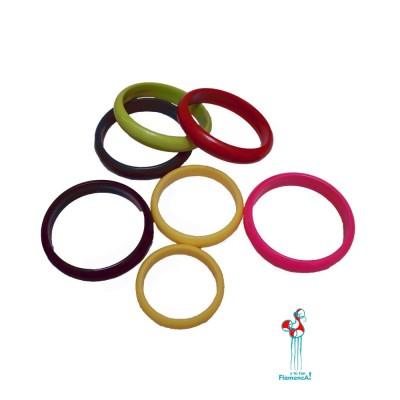 Pulseras de flamenca en varios colores