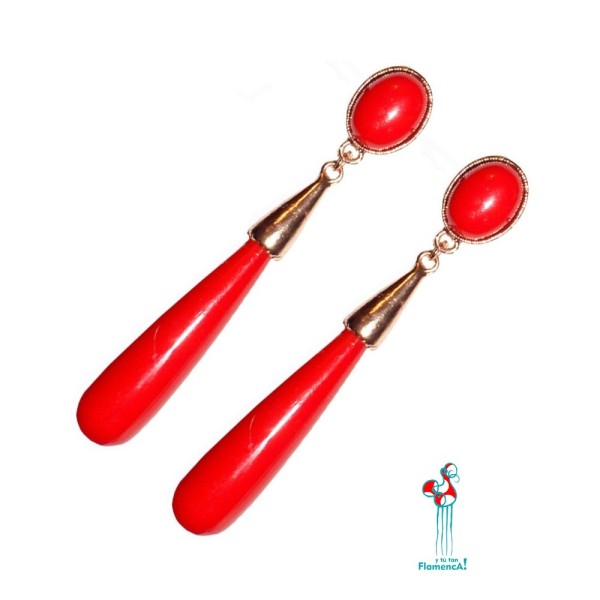 Pendientes de flamenca en varios colores