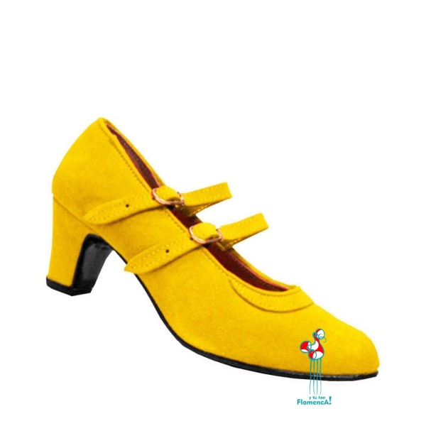 Zapato flamenco amateur amarillo
