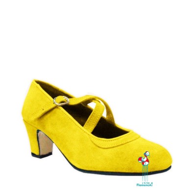 Zapato flamenco amateur amarillo