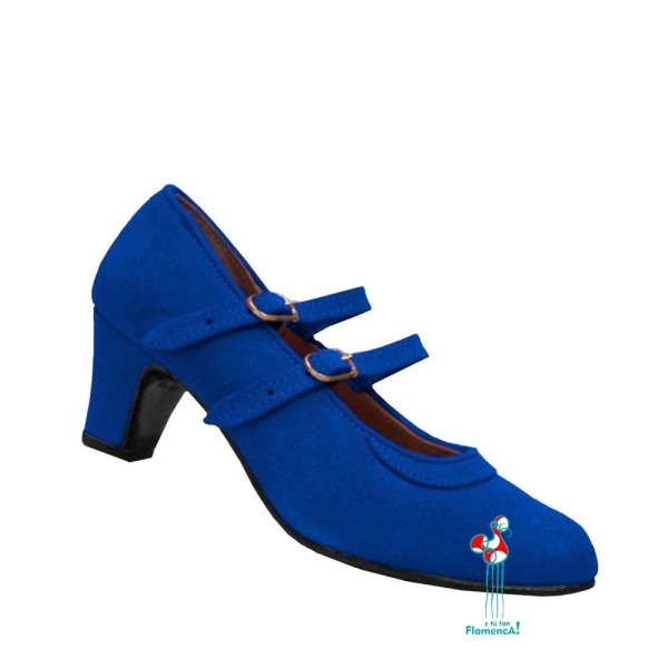 Zapato flamenco amateur azulón