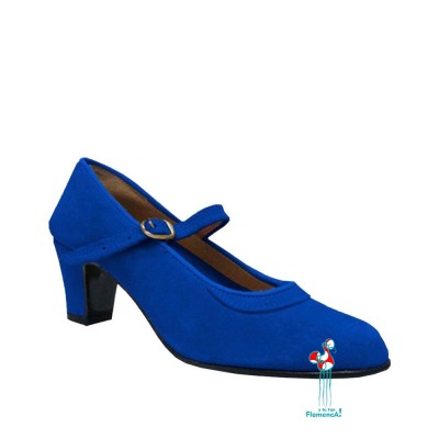 Zapato flamenco amateur azulón 1 correa