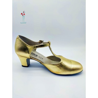 Zapato de baile de salón oro