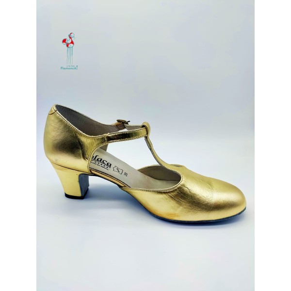 Zapato de baile de salón oro