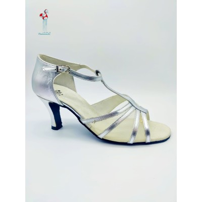 Zapato baile de salón plata