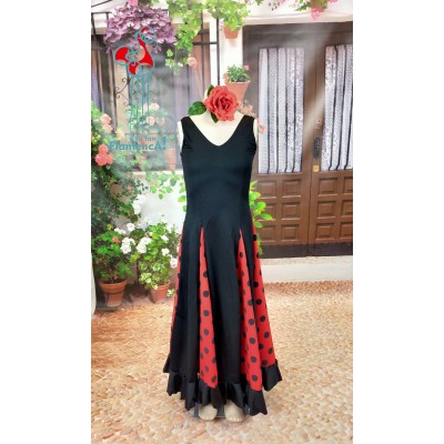 Vestido de flamenco para niña tallas desde la 4 hasta la 12