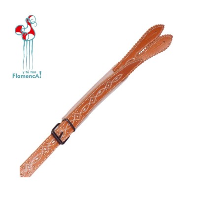 Tirantes de piel caladado