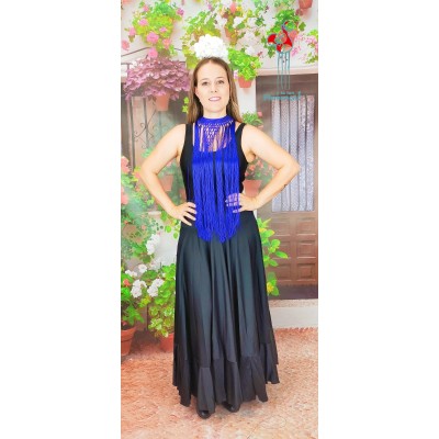 Cuellos con flecos de flamenca diferentes colores a elegir