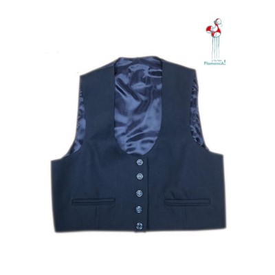 CHALECO CAMPERO AZUL DE PANA TALLA 54