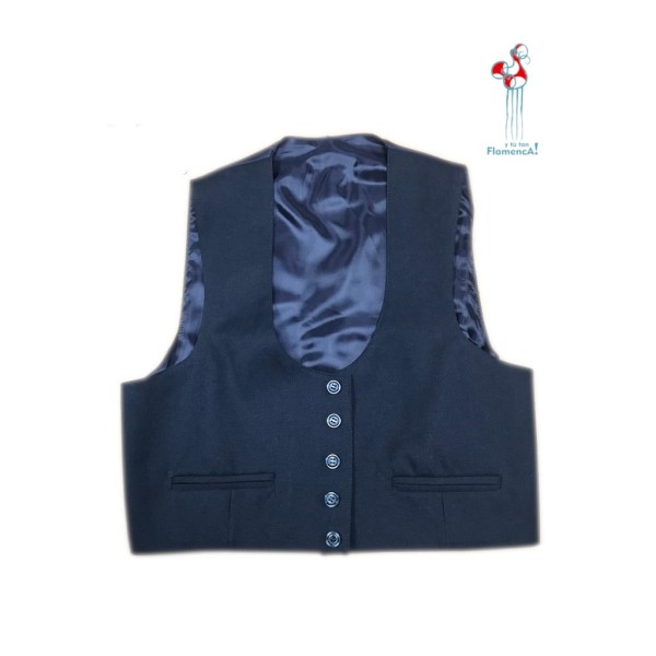 CHALECO CAMPERO AZUL DE PANA TALLA 54