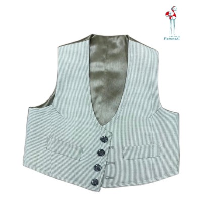 Traje campero de niño beige Talla 7