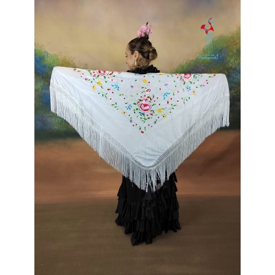 Pico blanco con estampado de flamenco