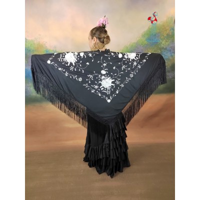 Pico negro blanco de flamenco