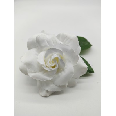 Flor blanca de flamenca para niña