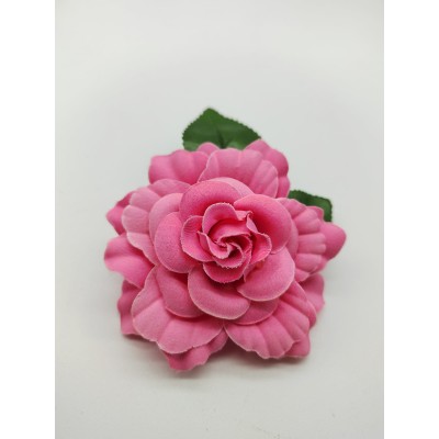 Flor de flamenca rosa para niña