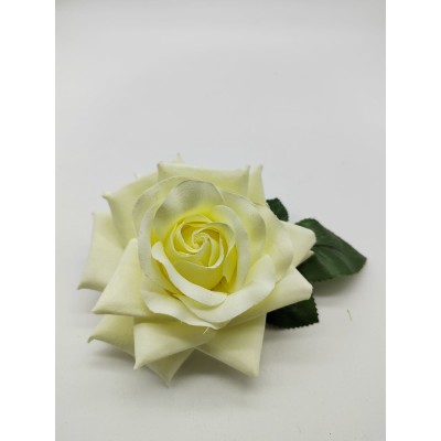 Flor beige de flamenca para niña