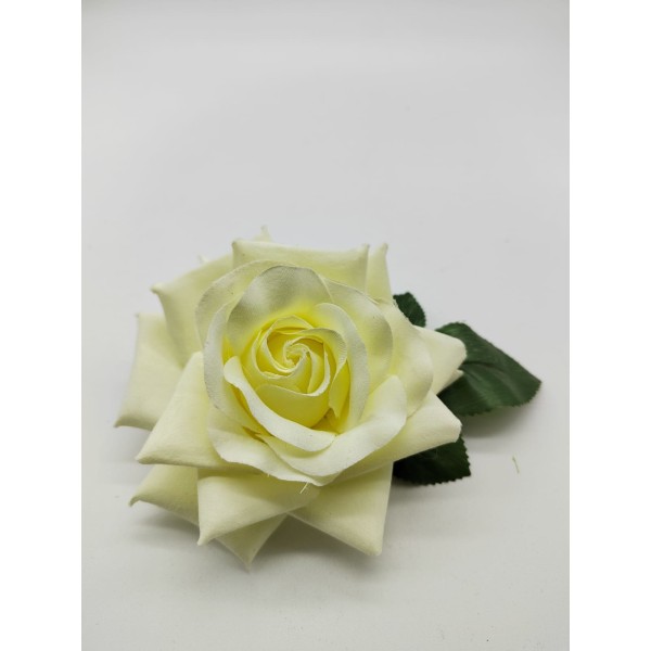 Flor beige de flamenca para niña