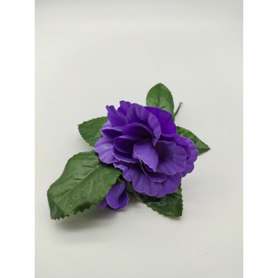 Flor violeta para flamenca de niña