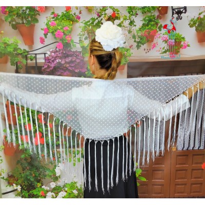 Pico de flamenca de plumeti blanco