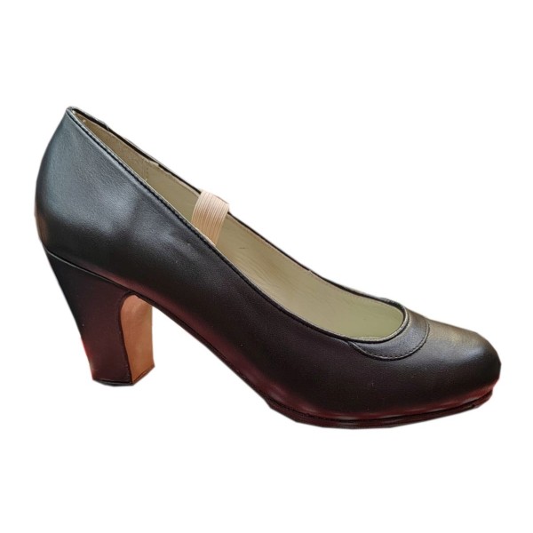 Zapato de baile de flamenca profesional piel con plataforma