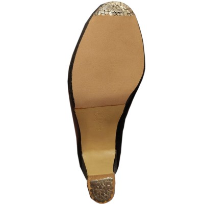 Zapato de baile de flamenca profesional piel con plataforma