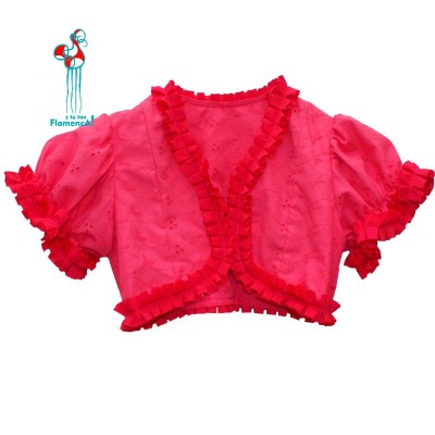 Bolero flamenco niña azul 