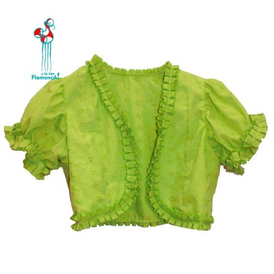 Bolero flamenco niña verde