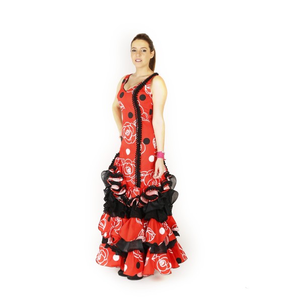 Traje de flamenca Modelo Maripili. Talla 16