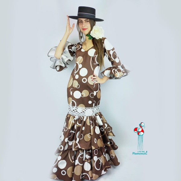 Trajes  de flamenca baratos  Outlet. Modelo  Celedonia Talla 40