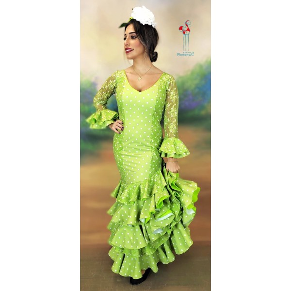 Traje de flamenca Gema mod 6 Talla 44