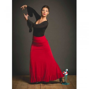 Falda de ensayo para baile flamenco. Modelo Velilla