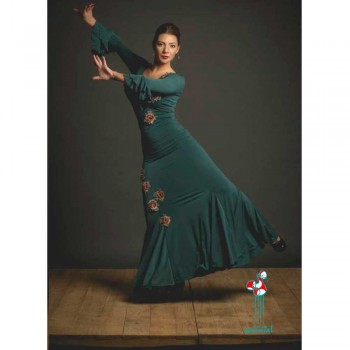 Falda de ensayo para baile de flamenco. Modelo Sardón