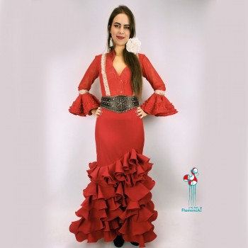 Falda flamenca. Modelo Alejandra.Talla 40