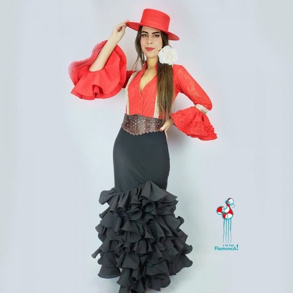 Falda flamenca. Modelo Serena. Talla 46
