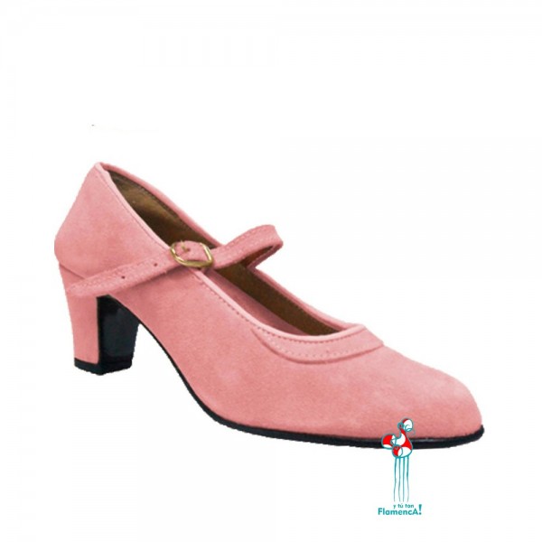 Zapato flamenco amateur rosa