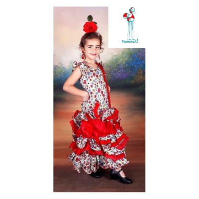 Traje de flamenca Outlet. Modelo Cuplé talla 6