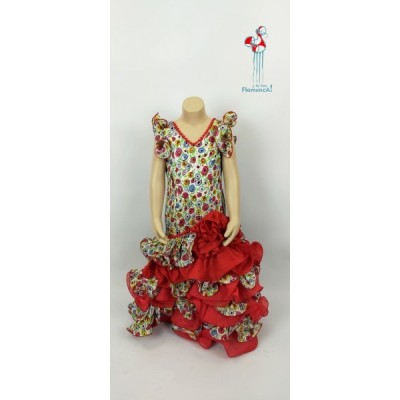 Traje de flamenca Outlet. Modelo Flamenquita Talla 6