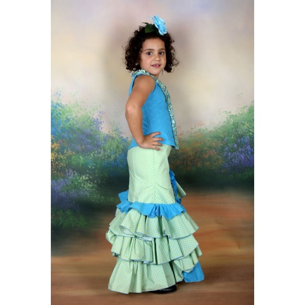 Traje de flamenca Outlet. Modelo Pamela talla 7