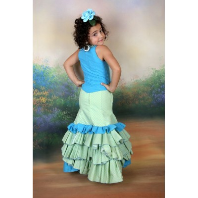 Traje de flamenca Outlet. Modelo Pamela talla 7