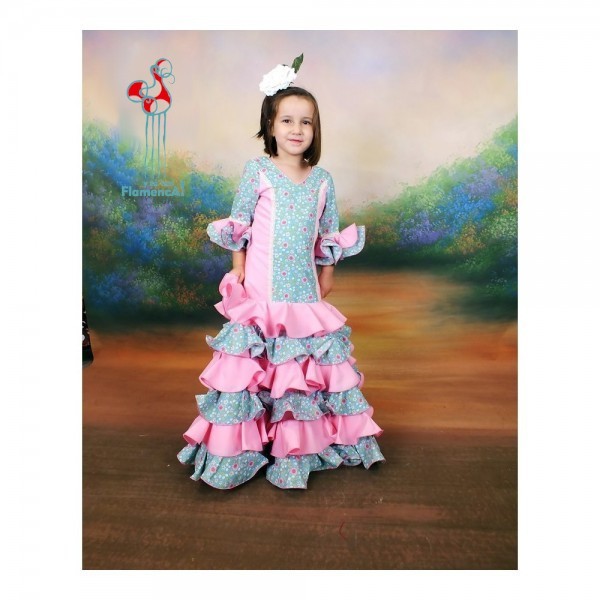Traje de flamenca Outlet. Modelo Alheli talla 6