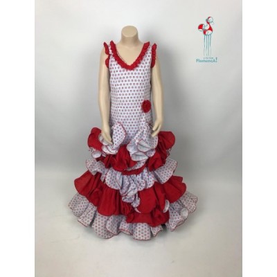 Traje de flamenca Outlet. Modelo Aroma Talla 8