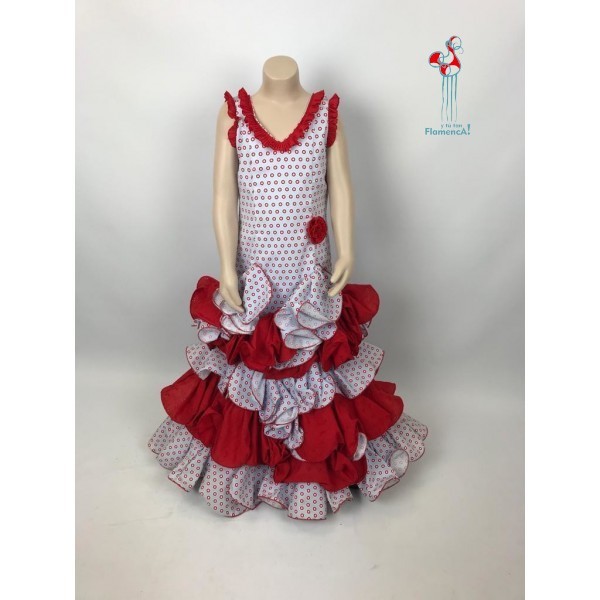 Traje de flamenca Outlet. Modelo Aroma Talla 8