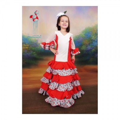 Traje de flamenca Outlet. Modelo Alheli talla 6